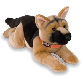 stuffed german shepherd dog