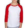 American Apparel 4253 Youth Baby Rib 3/4 Sleeve Raglan