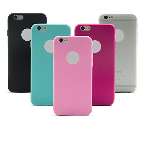 OKRAY 5 Pack Lightweight Protective Scratch Proof Slim Thin Case Cover Skin Bumper for iPhone 6 6S 4.7" Inch Lifetime Warranty