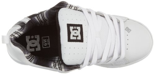 DC - Womens Court Graffik S W Cupsole Shoe, UK: 3 UK, White/M Silver