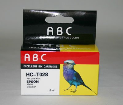 4 packs Compatible EPSON T028 T028201 black ink cartridges for Epson Stylus C60 C50 C61. Total 4 packs T028201 black cartridges.