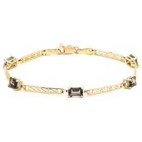 10k Yellow Gold Mystic Topaz Bracelet, 7 by Amazon.com Collection