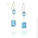 WILLOW GOLD: *ATLANTIS BLUE TOPAZ EARRINGS*
