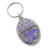 Kansas State Wildcats Silver Pewter Keychain
