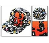 Best Price ICP Insane Clown Posse Music Band Hat - Red Hatchmant with Clowns Faces Allover Sized Fitted Cap