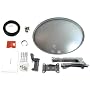 Satgear SK35 Sky/Freesat Complete Self-Install Kit - New Mk4 Sky Satellite Mini Dish kit with Quad LNB, fixings and 20m twin cable Ideal for Sky+ or Freesat HD Ready