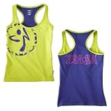 Zumba Fitness Womens Vibe Racerback Top, Zumba Green, Large