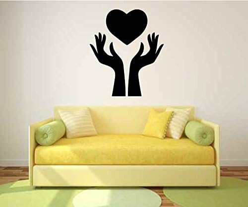Heart Hands Vinyl Wall Decal Sticker Graphic By LKS Trading Post