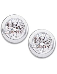 Pair 1/2 CT TW 14K White Gold Diamond Solitaire Earring
