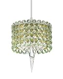 Schonbek MC0503DI Silver / Diamond Strass Geometrix--Matrix Crystal Single Light Down Lighting Small Mini Pendant from the Geometrix--Matrix Collection