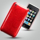 COVERS CASES APPLE IPHONE 3G 3GS RED SPIRAL BACK COVER CASE AND VALUE 6 PACK OF SCREEN PROTECTORS Accessories for mobile phones by Oliviasphones