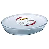 Marinex 3.4-Quart Oval Baking Dish with Plastic Storage Lid