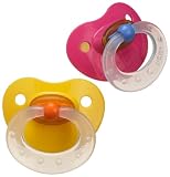 NUK Fashion Latex BPA Free Pacifier, Size 2, 2 Pack, Colors May Vary