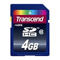 Transcend - TS4GSDHC10 - Carte m�moire SDHC - Class 10 - 4 Go