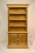 Miniature Oak Bookshelves with Crown Molding Dollhouse Miniature