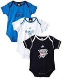 NBA Infant Oklahoma City Thunder 3 Piece Bodysuit Set - R228Sxok (Strong Blue, 24 Months)