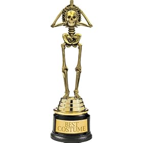 Skeleton Halloween Best Costume Trophy
