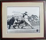 Ted Williams autographed Framed 16x20 Black and White Photo
