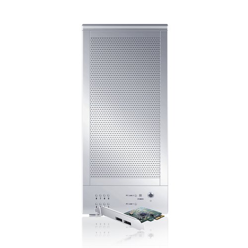 TowerRAID 8 Bay eSATA RAID 0/1/10/5/JBOD Performance Tower with 6G PCIe Card TR8MP Silver
