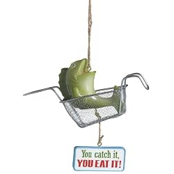 Fish in a Basket Fishing Ornament