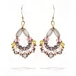 Tropical Citrus Crystal Elegance Earrings by Margo #0071PR GE OE