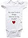 MY CUTE UNCLE IS SINGLE - BigBoyMusic Baby Designs - White, Blue or Pink Baby One Piece Bodysuit