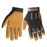 Klein 40068 Journeyman K4 Leather Work Gloves, Large by Klein
