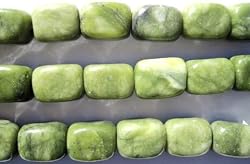 7 in. Semi Precious Beads Strand, 13 x 18 mm Jade