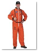 Mens Halloween Costume Authentic NASA Astronaut Costume Space Suit Orange Jumpsuit Top Quality Costume