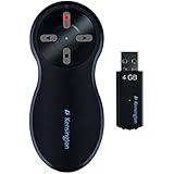 Kensington Wireless Presenter with Red Laser Pointer and 4GB Memory (K72441AM)