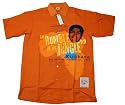 Platinum FUBU Muhammad Ali Button Down Short Sleeve Dress Shirt - Orange