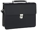 Leonhard heyden Unisex Adult Pe-Uh Two Compartment Briefcase Black  4304-001 Large