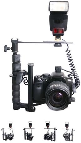 Top Brand Digital Flash Bracket Kit With Off-Camera Cord & Cable Release for Nikon Cameras D70 D80