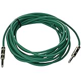 Seismic Audio - SATRX-25Green - 25 Foot Green 1/4" TRS Patch Cable - Balanced Cord - Effects