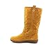 Coach Tullip Signature Embossed Suede Boot (Camel)