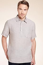 Blue Harbour Pure Linen Short Sleeve Shirt