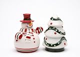 Snowman Christmas Tree Salt & Pepper Shaker S/P