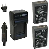 Wasabi Power Battery (2-Pack) and Charger for Olympus BLS-5, BLS-50, PS-BLS5 and Olympus OM-D E-M10, PEN E-PL2, E-PL5, E-PL6, E-PL7, E-PM2, Stylus 1
