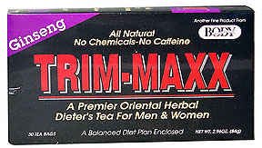 Trim Teas - Diet Tea, Trim-Max Ginseng 30 Bag