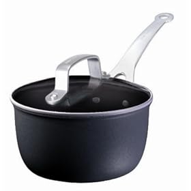 Tefal Jamie Oliver Hard Anodised Saucepan and Lid, 16 cm