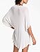 Sidefeel Women's Baggy T-shirt Swimwear Bikini Cover-up Beach Dress
