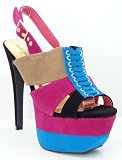 41lvIvU%2BuqL. SL160  Colorblock Laced Front Slingback Bliss 1 Platform Heels