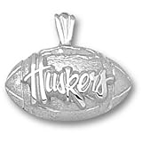 University of Nebraska Huskers Football Pendant (Silver)