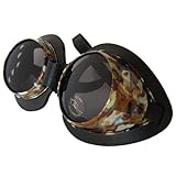 Classic Round Lens Moto Goggles Motorcycle MX Vespa Jeep Motorbike Scooter Three Color Interchangeable Lenses