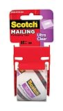 Scotch Mailing Tape, Clear, 1.88 x 600 Inches (141-F)