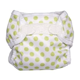 Bummis Super Whisper Wrap, Celery Dot, 15-30 PoundsBummis Super Whisper Wrap Diaper Cover