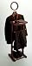 Winsome 92055 Espresso Beechwood VALET STAND WITH MIRROR COAT & PANT RACKS