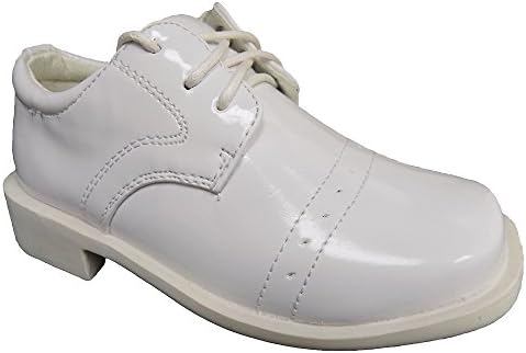 Danuccelli Boy's Toddler 0484876 White Communion Dress Shoes (9 Toddler, White)