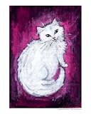 Kitty Angel Animals Giclee Poster Print by Jane Diamond, 8x10