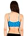 4 Pack Kalon Nylon Spandex Removable Pads Comfort Bras (One Size S/M, Tri-blend Black/Yellow/Blue/Coral)